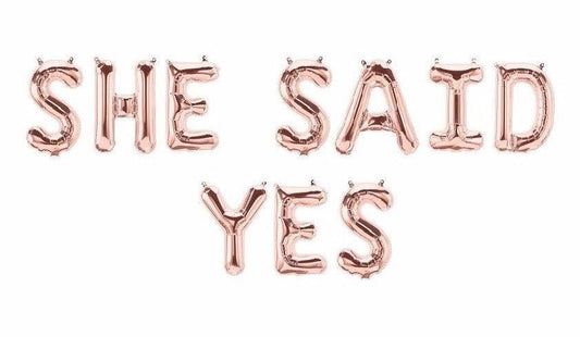 Bride to Be Rose Gold 16" Balloon Banner | Multiple phrases!